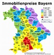 Karte Landkreise Bayern - goudenelftal