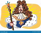 Король Солнця, Луис XIV, король Франции Иллюстрация штока - иллюстрации ...