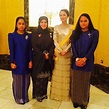 Queen Zara Salim of Perak with Crown Princess Tunku Azizah of Pahang ...