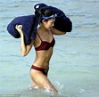 Frolicking on the beach with her billionaire ex-fiancé, Chinese actress ...