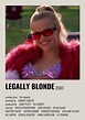 LEGALLY BLONDE MOVIE POSTER | Iconic movie posters, Girly movies ...