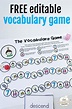 Editable vocabulary game - The Measured Mom
