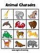 printable animal charades cards - Layers of Learning | Charades ...
