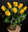 Yellow Rose Bouquet – Ithaca Flower Shop