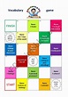Vocabulary game - ESL worksheet by tanjaschue