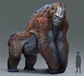 ArtStation - Alien gorilla design, sui yangyang Alien Concept, Monster ...