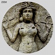 Printable Ishtar goddess, Queen of the Night - ancient Sumerian art
