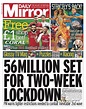 Daily Mirror Front Page 19th of September 2020 - Tomorrow's Papers Today!