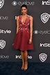 Renee Elise Goldsberry in | Fit and flare dress, Fashion, Celebrity red ...