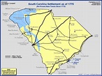 The Royal Colony of South Carolina - The Towns and Settlements in 1775 ...
