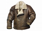 Leather Aviator Jacket With Sheepskin | Designer Jackets