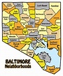 Baltimore City Neighborhoods Map - Cities And Towns Map