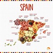 Your guide to the food of Spain [INFOGRAPHIC] | Spain food, Food map ...