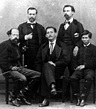 Miguel Miramón, Tomás Mejía y otros personajes, retrato de grupo ...
