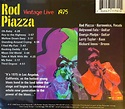 Rod Piazza | Vintage Live 1975 | CD (Album) | VinylHeaven - your source ...