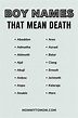 61 Rare Names That Mean Death (With Origins)