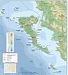 Map Of Corfu Greece In English