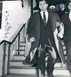 Brooklyn, N.Y. 1957- Albert Anastasia Jr. leaves the funeral service ...