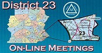 District 23 on-Line Meetings | District 23 AA