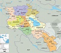 Detailed Political Map of Armenia - Ezilon Maps