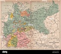 Imperio alemán de 1910. Prusia, Baviera, Sajonia, Baden Wurttemberg ...