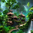Another hidden jungle village - AI Generated Artwork - NightCafe Creator