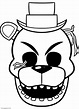 Golden Freddy FNAF Coloring Page - Free Printable Coloring Pages