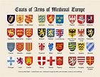 Coats of Arms of Medieval Europe | Medieval shields, Medieval coat of ...