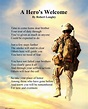 A Hero's Welcome - Army version 2 - memorial poem | Soldier poem ...