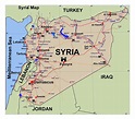 Detallado mapa turístico de Siria | Siria | Asia | Mapas del Mundo