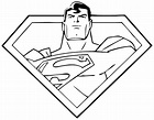 Dibujos de Superman para Colorear, Pintar e Imprimir Gratis