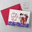 Delta Sigma Theta Sisterhood Month Blank Card Blank - Etsy