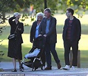 Agyness Deyn and her husband Joel McAndrew take their baby on walk ...