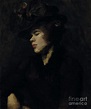 Portrait Of Ida Nettleship Painting by William Rothenstein - Fine Art ...