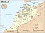 Large detailed political and administrative map of Morocco with all ...