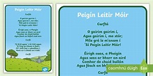 Péigín Leitir Móir Lyrics | Twinkl | (teacher made)