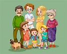 Happy family member cartoon character 2687172 Vector Art at Vecteezy