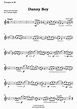 Oh Danny Boy (Traditional) - Trumpet Sheet Music