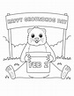 Free Groundhog Day Coloring Pages for Kids