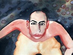 Waiting - Francesco Clemente Paintings Wallpaper Image | Portraiture ...