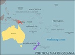 Map of Oceania - Guide of the World