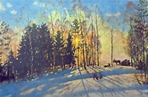 The Winter Sun. Ligachevo, 1916 - Konstantin Yuon - WikiArt.org