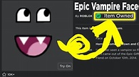 how i got EPIC VAMPIRE FACE on Roblox... - YouTube