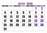 Calendario 2028 – calendarios.su