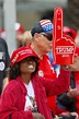 Trump supporters and foes exchange words outside President ...