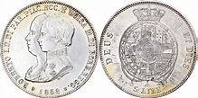 ITALIAN STATES 5 Lire 1858 Parma Coin, PARMA, Roberto di Borbone, Parma ...