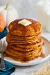 The Best Pumpkin Pancakes - Cooking Classy