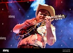 Toronto, Canada. 28th Aug, 2021. Guitar player Bazil Donovan member of ...