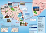 Macau mapa com as atrações turísticas - Mapa de Macau atrações ...