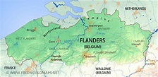 Flanders On Map Of Europe - United States Map